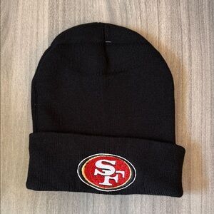 SF 49ers Black Beanie